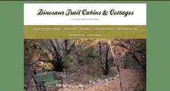 Desktop Screenshot of dinosaurtrailcabins.com
